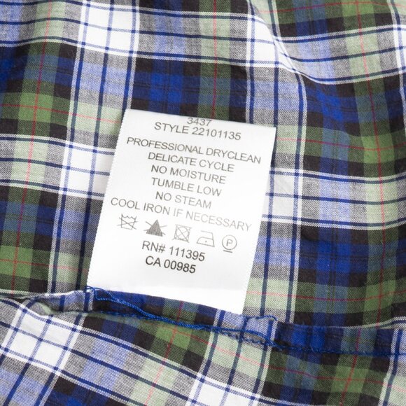 Tory Burch Tartan Plaid Button Down Ruffle Shirt - Size 12 - Picture 10 of 13